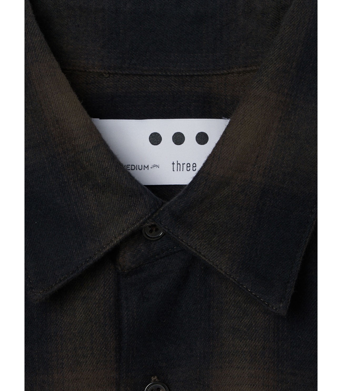 Men's ombre check double pocket shirts｜スリードッツ オフィシャルオンラインショップ