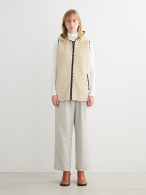 Poodle boa hoody vest 詳細画像