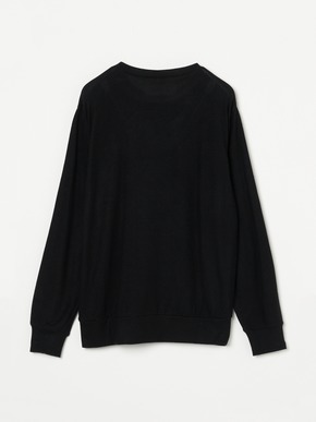Brushed sweater simple crew neck 詳細画像