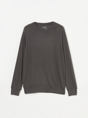 Brushed sweater simple crew neck 詳細画像