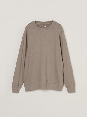 Brushed sweater simple crew neck 詳細画像