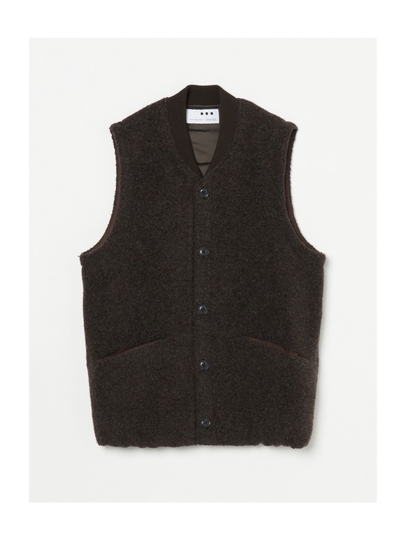 Men's recycled pile vest