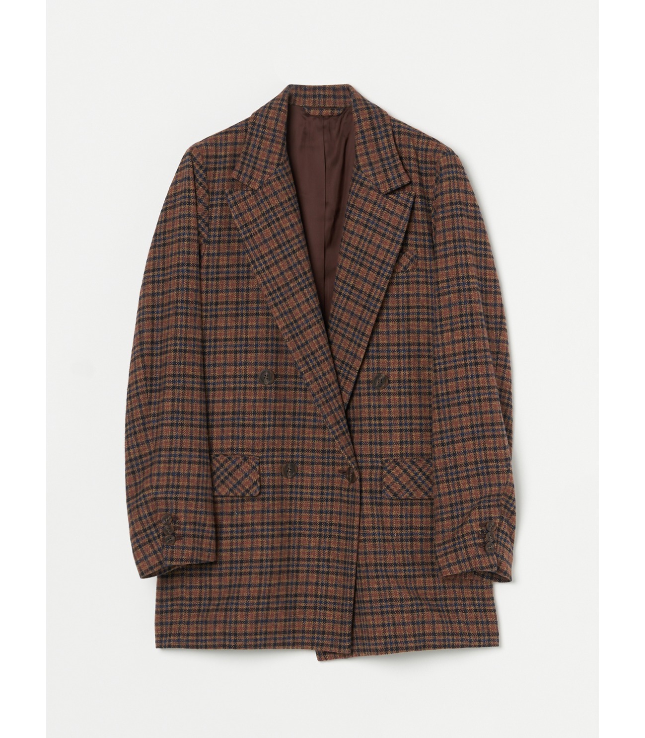 Cotton tweed jacket 詳細画像 brown 2