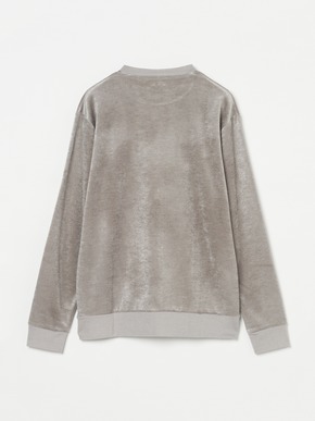 Men's modal wool velor crewneck 詳細画像