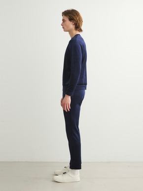 Men's modal wool velor crewneck 詳細画像