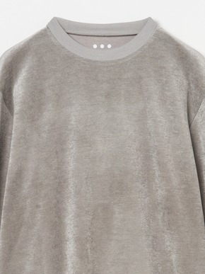 Men's modal wool velor crewneck 詳細画像