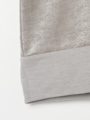 Men's modal wool velor crewneck 詳細画像