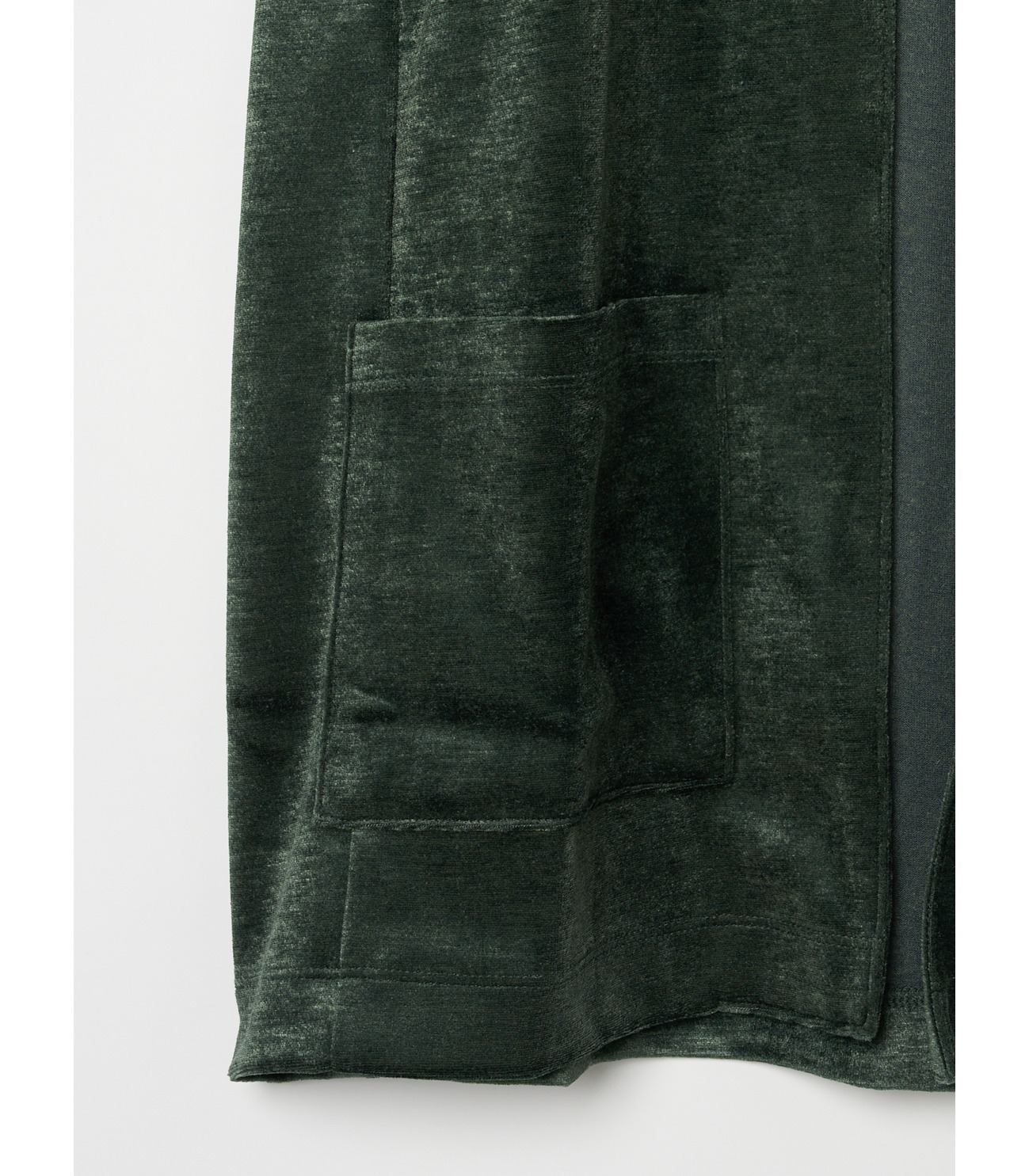 Men's modal wool velor cardigan 詳細画像 grey 4