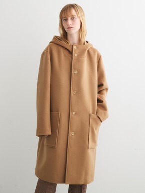Wool beaver hooded coat 詳細画像