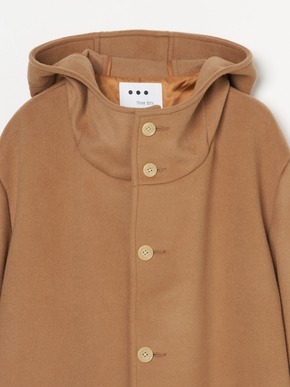 Wool beaver hooded coat 詳細画像