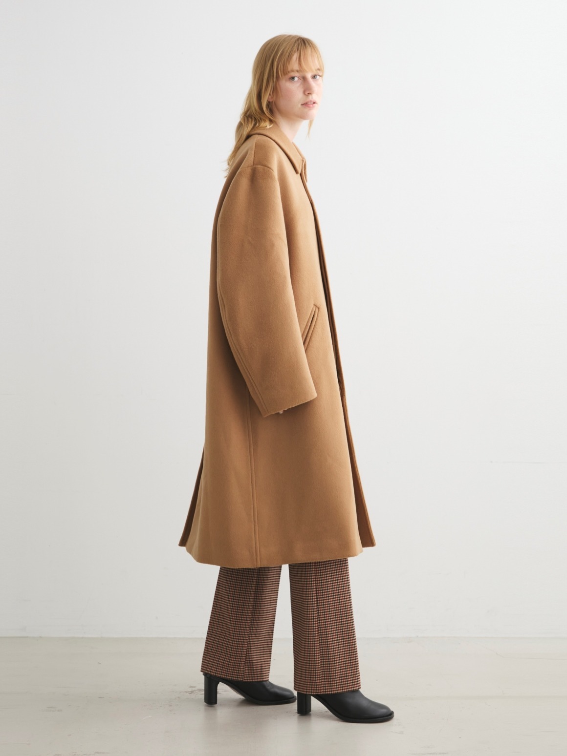 Wool beaver soutien coat｜スリードッツ オフィシャル