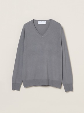 Merino superfine l/s v neck 詳細画像