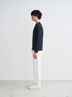 Men's powdery cotton crew neck 詳細画像