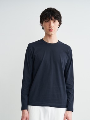 Men's powdery cotton crew neck 詳細画像