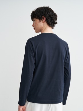 Men's powdery cotton crew neck 詳細画像