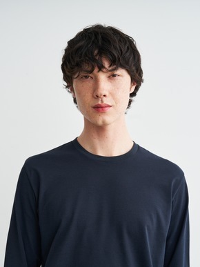 Men's powdery cotton crew neck 詳細画像