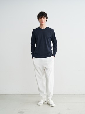 Men's powdery cotton crew neck 詳細画像