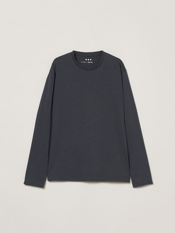 Men's powdery cotton crew neck