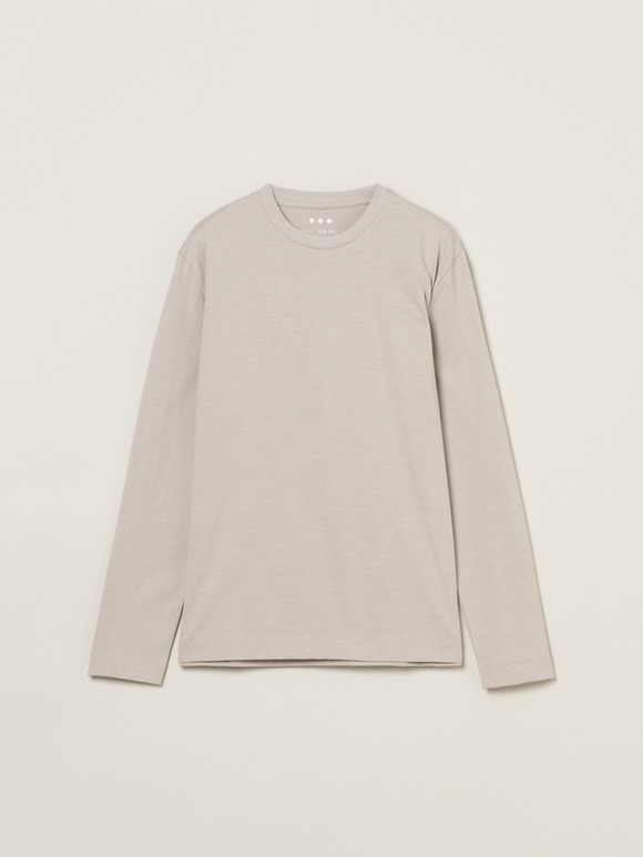 Men's powdery cotton crew neck