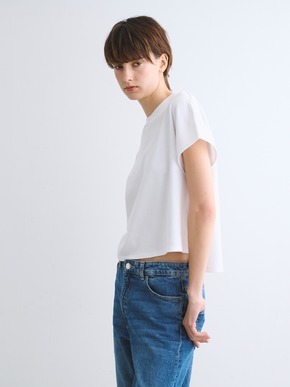 Organic cotton knit cropped alex 詳細画像