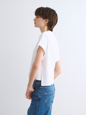 Organic cotton knit cropped alex 詳細画像