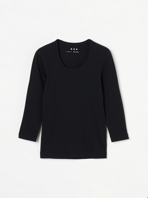 Organic cotton knit 3/4sleeve jessica 詳細画像