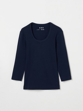 Organic cotton knit 3/4sleeve jessica 詳細画像