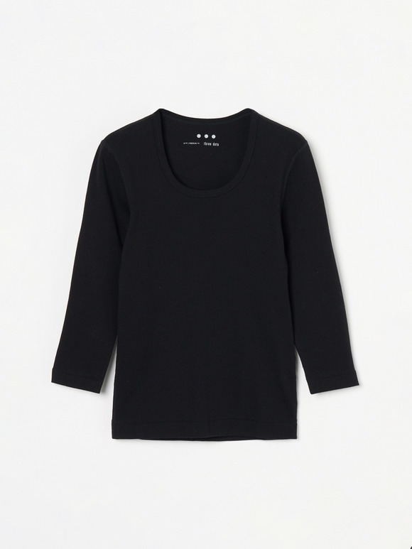 Organic cotton knit 3/4sleeve jessica