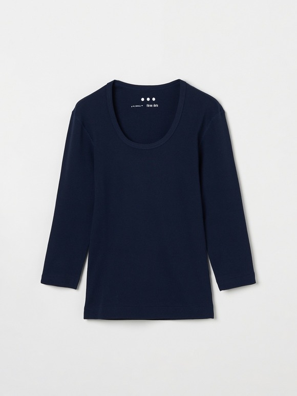 Organic cotton knit 3/4sleeve jessica