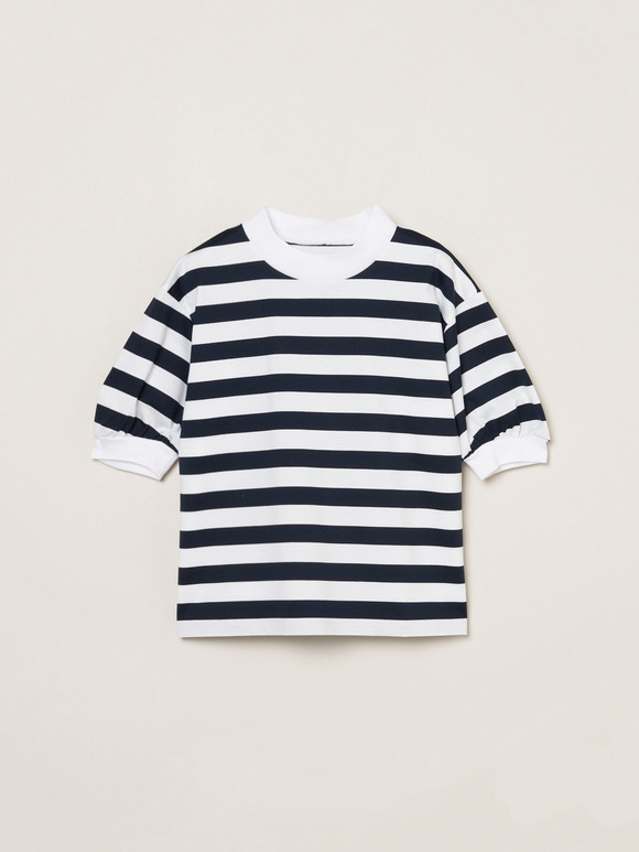 Big stripe puff s/s tee