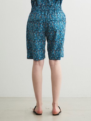 Unisex blue marble shorts 詳細画像