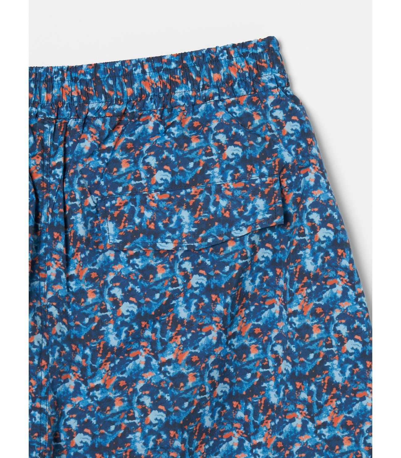 Unisex blue marble shorts 詳細画像 black 4