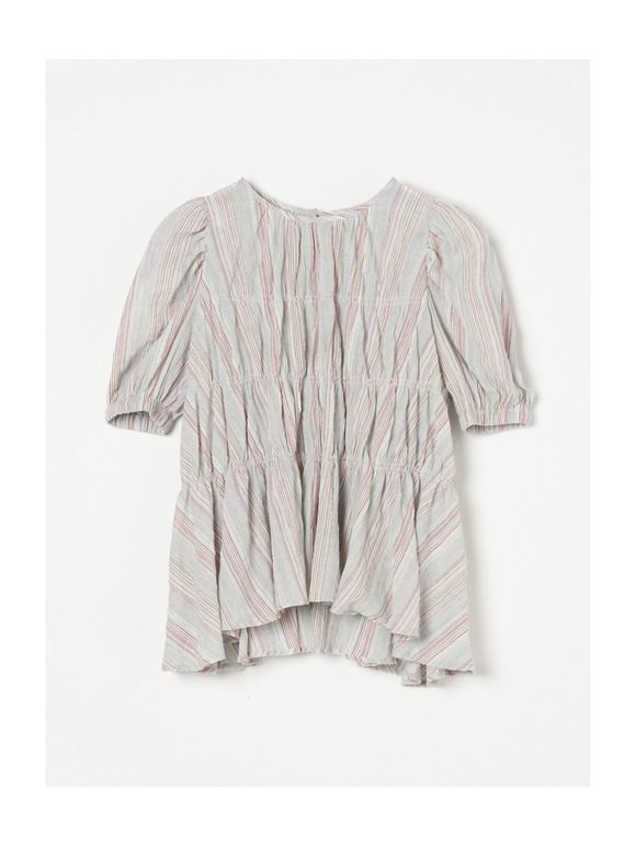 Stripe cotton shirling top