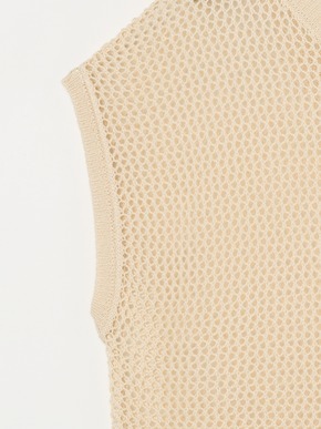 Cotton linen mesh s/s top 詳細画像