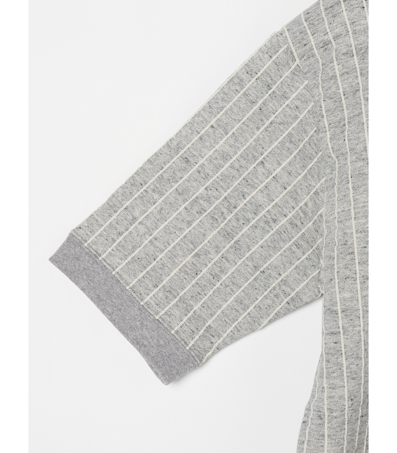 Men's fleece stripe s/s crewneck 詳細画像 granite multi 3