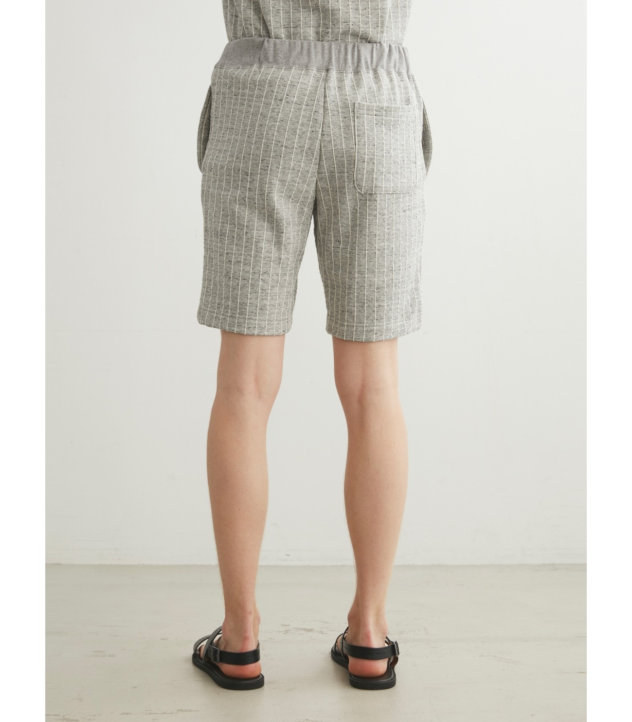 Men's fleece stripe shorts 詳細画像 granite multi 11