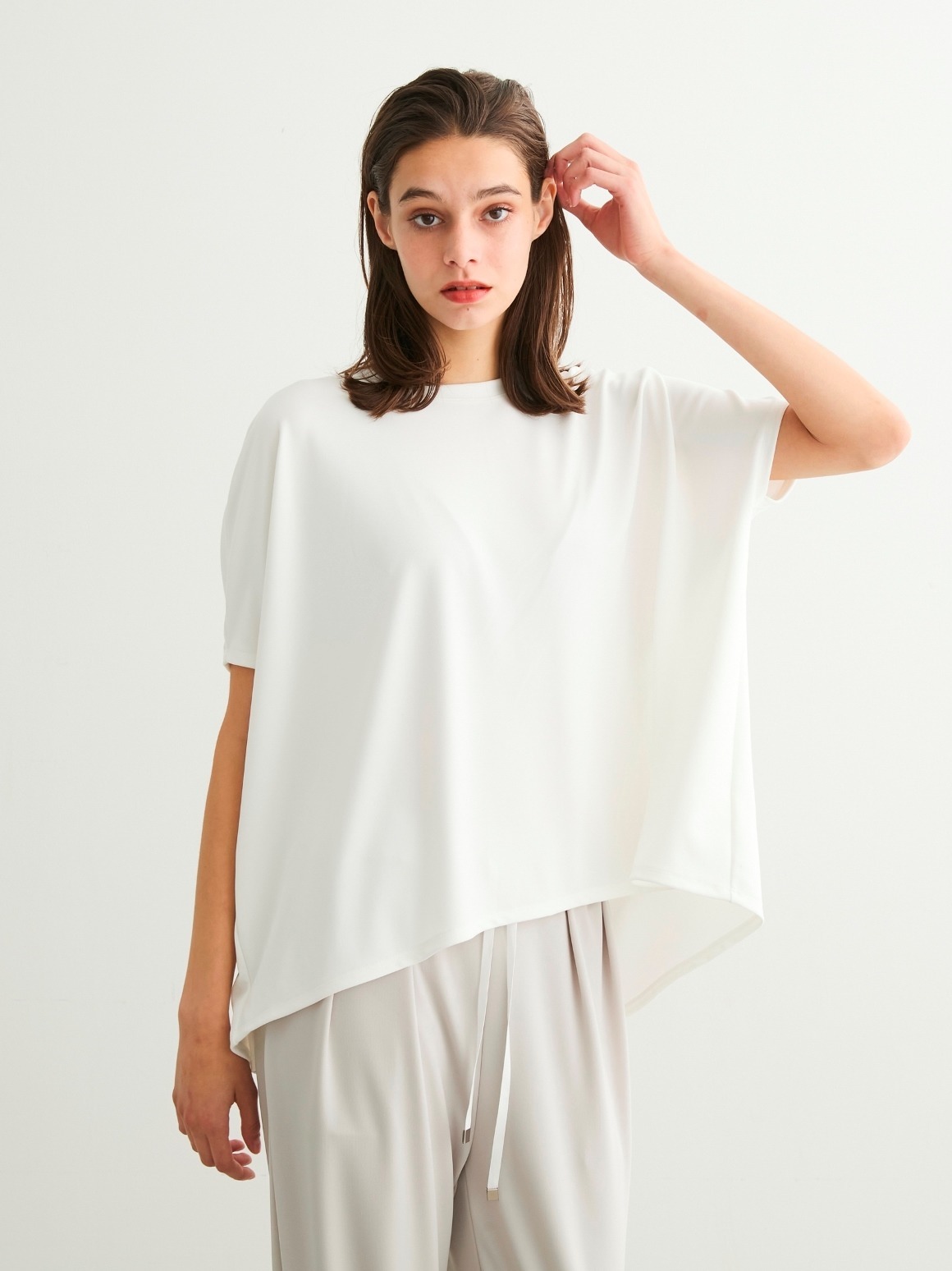 Playful outfit dolman loose tee 詳細画像 white 8