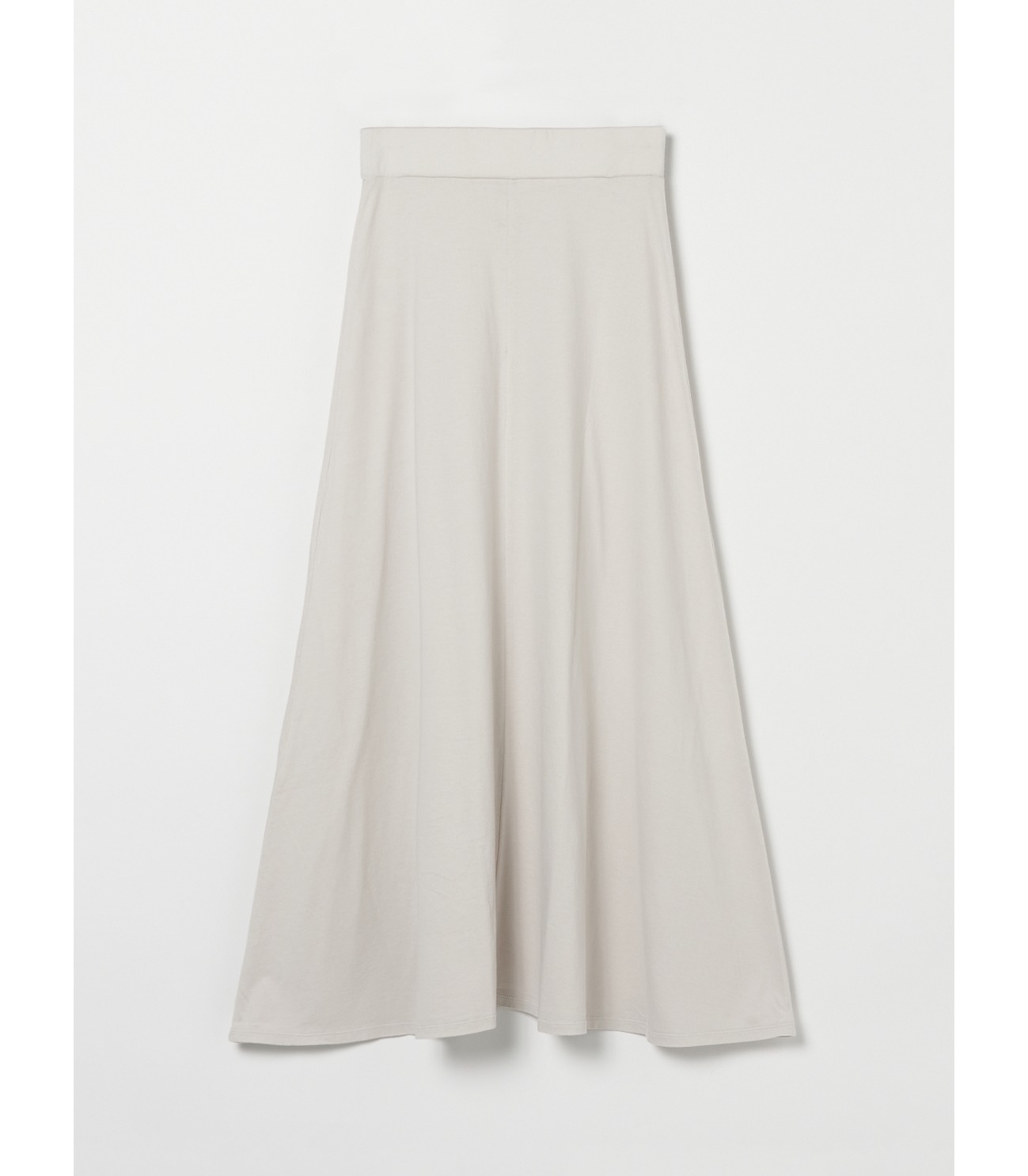 Supima cotton aline long skirt 詳細画像 lt grey 1
