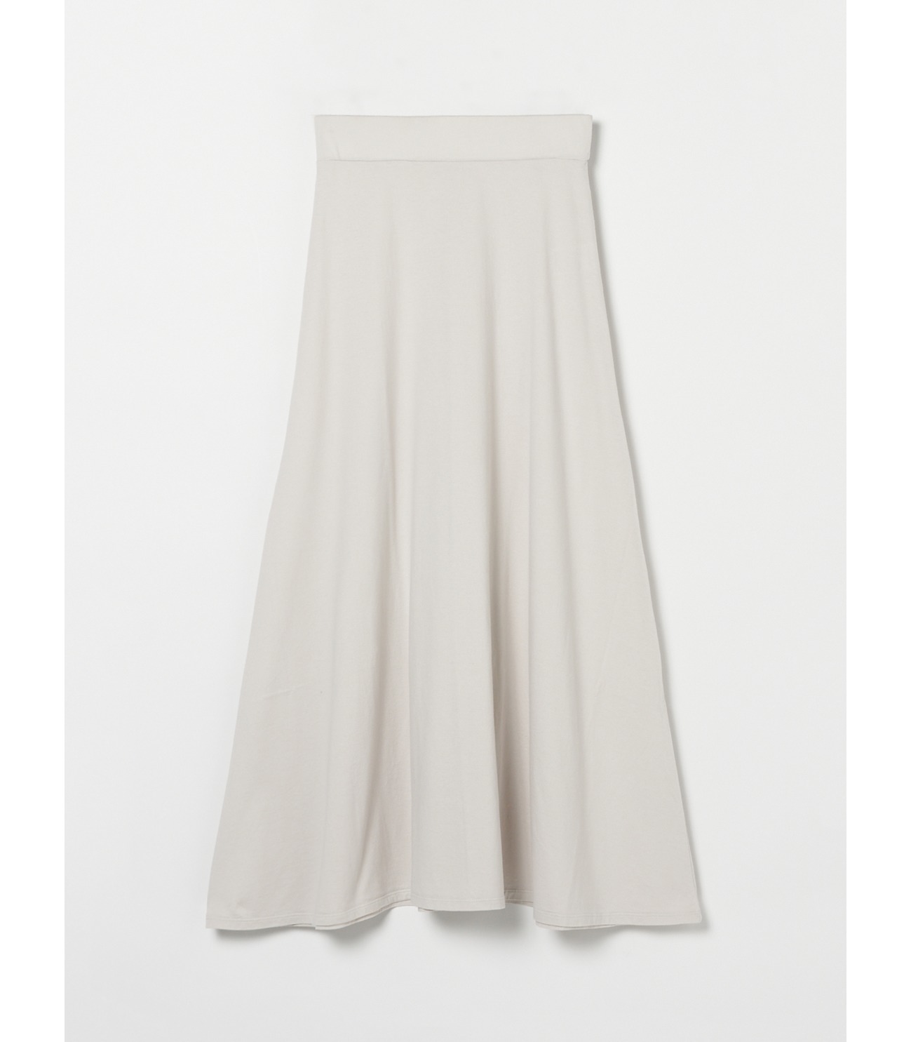 Supima cotton aline long skirt 詳細画像 lt grey 2