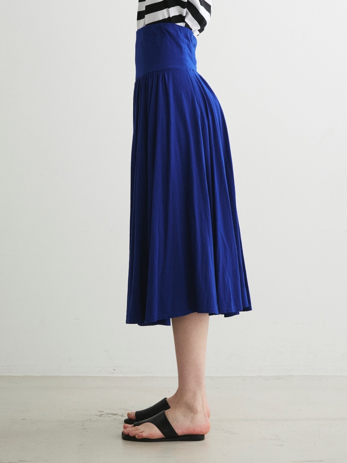 Jersey colette medium long skirt 詳細画像 blue grey 10