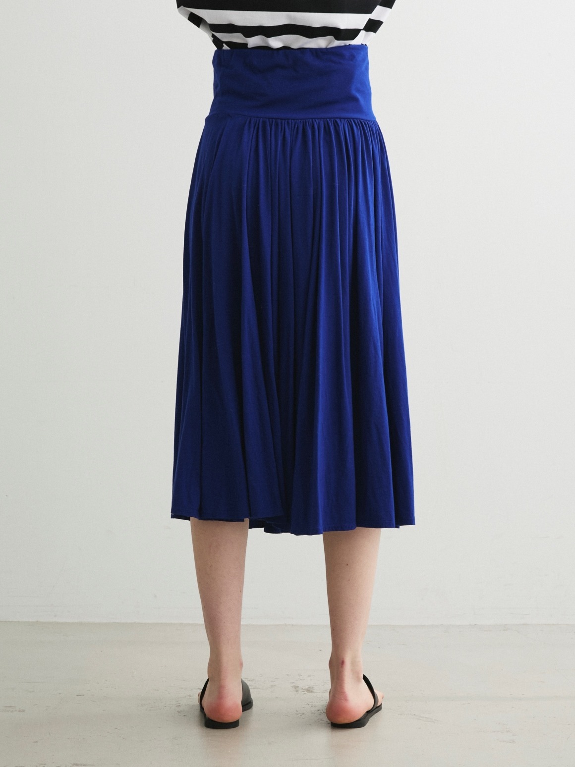 Jersey colette medium long skirt 詳細画像 blue grey 11