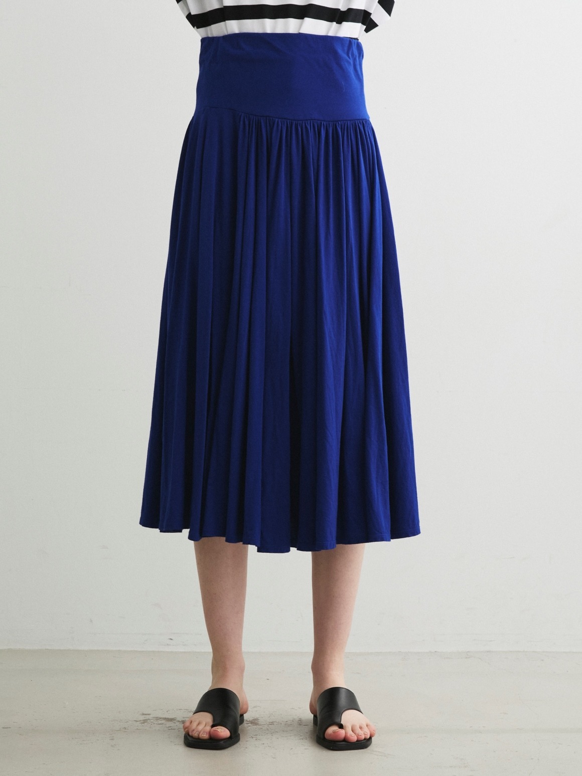Jersey colette medium long skirt 詳細画像 blue grey 9