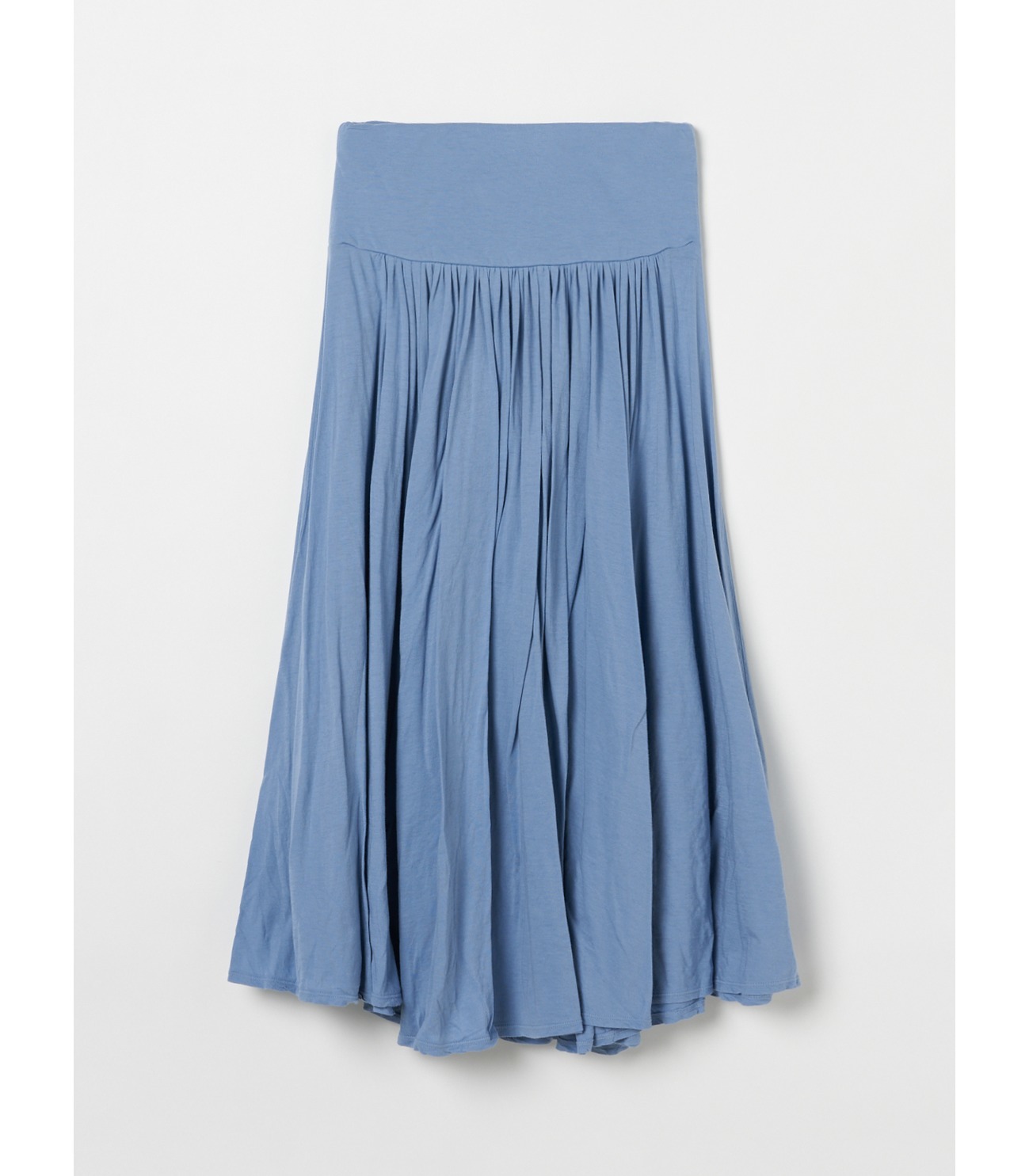 Jersey colette medium long skirt 詳細画像 smokey blue 2