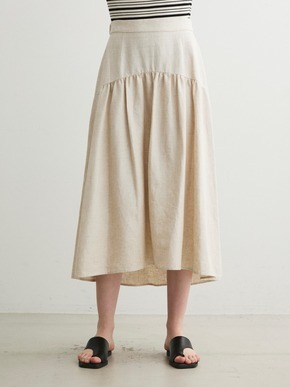 Linen rayon skirt 詳細画像