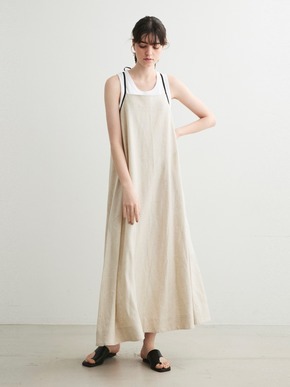 Linen rayon apron dress 詳細画像