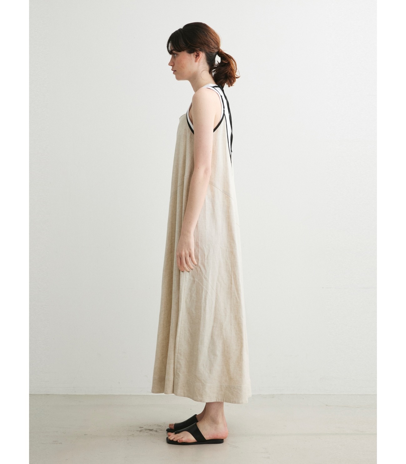 Linen rayon apron dress 詳細画像 multi 12