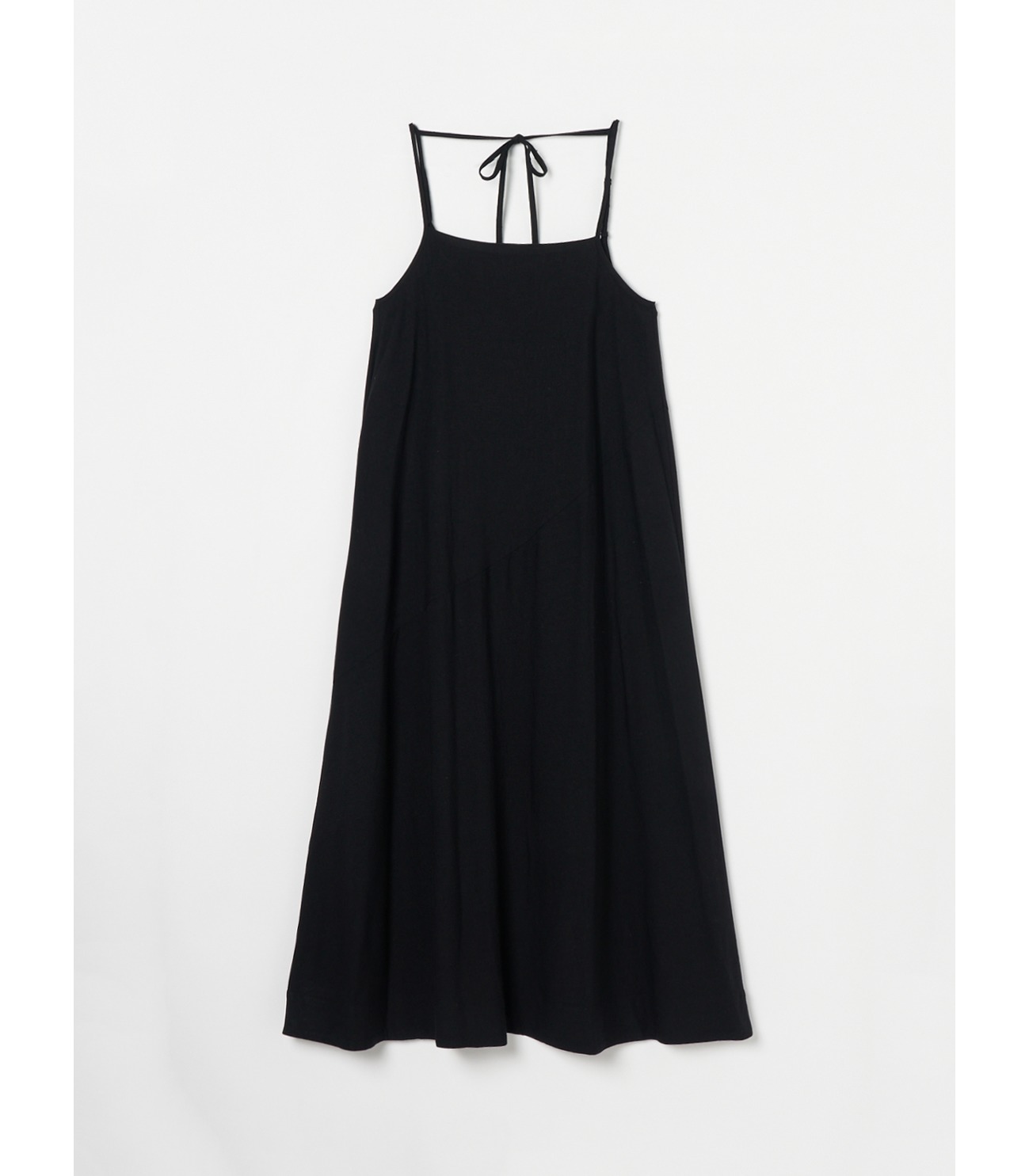 Linen rayon apron dress 詳細画像 black 2