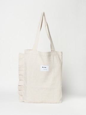 Linen rayon ruffle bag 詳細画像