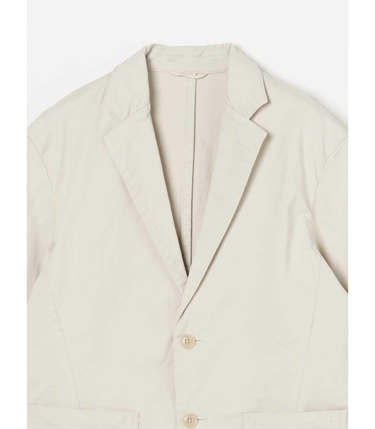 Men's organic twill 2button 2patch jacket 詳細画像 ivory 2