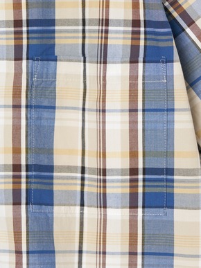 Men's 100/2premium madras shirts 詳細画像